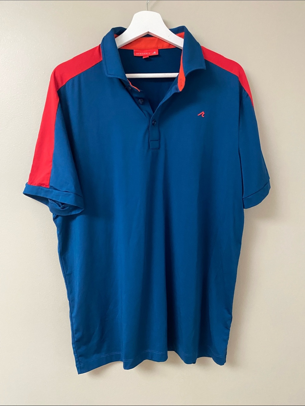Redvanly Men's Evans‎ Golf Polo poly Tech size large